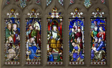 The Boole memorial window in the Aula Maxima.