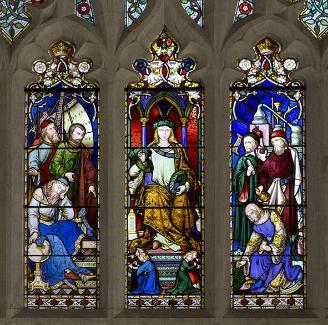 The George Boole memorial window in the Aula Maxima