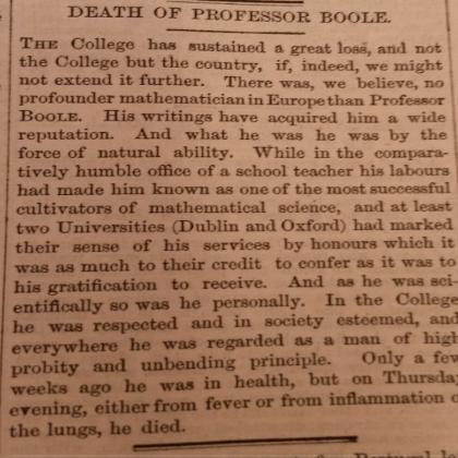 Cork Constitution December 10th 1864